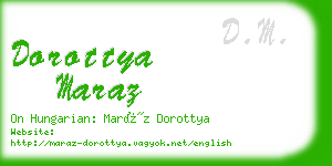 dorottya maraz business card